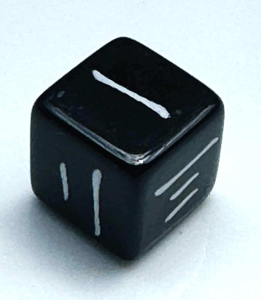 漢数字ダイス黒+2-